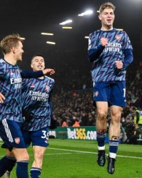 【英超】马丁内利双响S罗破门 阿森纳客场4-1利兹联