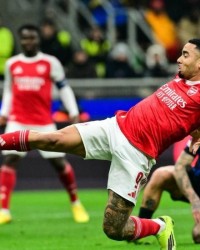 星空体育平台-欧冠16强首队诞生！热苏斯双响，阿森纳3-1国米破魔咒造队史纪录